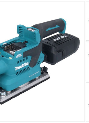 Makita DBO 382 Z ponceuse orbitale sans fil 18 V 93 x 185 mm Brushless Solo - sans batterie, sans chargeur