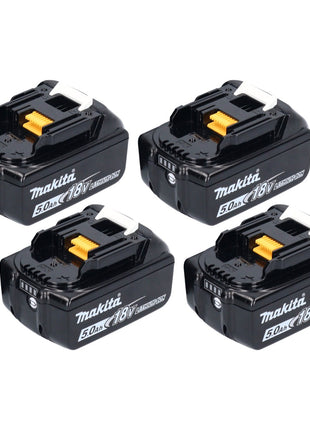 Makita Akku Set 4x BL 1850 B 18 V 5,0 Ah / 5000 mAh Li-Ion Akku ( 4x 197280-8 )