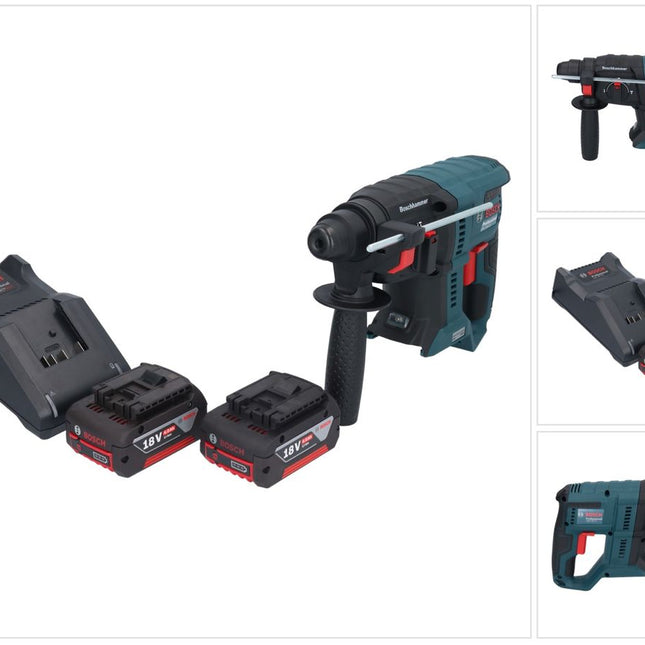 Bosch GBH 18V-21 Professional 18 V 2,0 J SDS plus Brushless trapano a percussione a batteria + 2x batteria 4,0 Ah + kit di ricarica