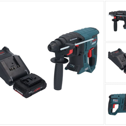 Bosch GBH 18V-21 Professional Akku Bohrhammer 18 V 2,0 J SDS plus Brushless + 1x ProCORE Akku 4,0 Ah + Ladegerät