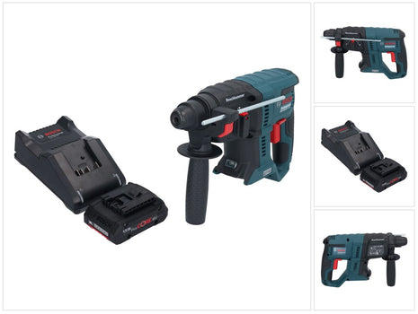 Bosch GBH 18V-21 Taladro percutor inalámbrico profesional 18 V 2,0 J SDS plus sin escobillas + 1x batería ProCORE 4,0 Ah + cargador