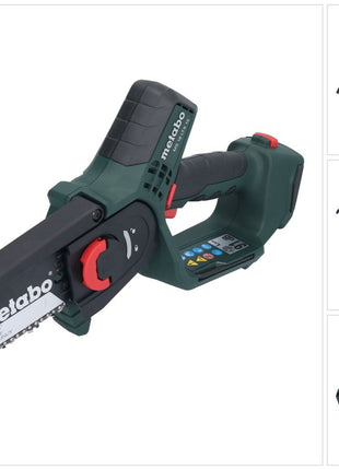 Metabo MS 18 LTX 15 Akku Gehölzsäge 18 V 15 cm 5 m/s Solo ( 600856850 ) - ohne Akku, ohne Ladegerät