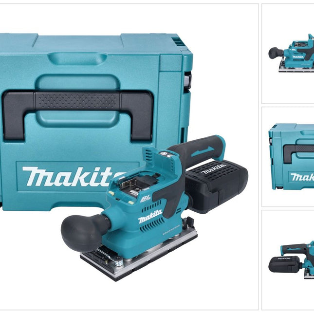 Makita DBO 382 ZJ Levigatrice orbitale a batteria 18 V 93 x 185 mm brushless + Makpac - senza batteria, senza caricabatterie