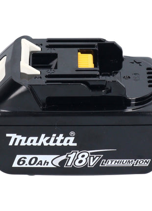 Makita DBO 382 G1J Ponceuse orbitale sur batterie 18 V 93 x 185 mm sans balais + 1x batterie 6,0 Ah + Makpac - sans chargeur