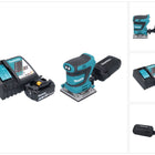 Makita DBO 484 RF1 cordless orbital sander 18 V 112 x 102 mm + 1x rechargeable battery 3.0 Ah + charger