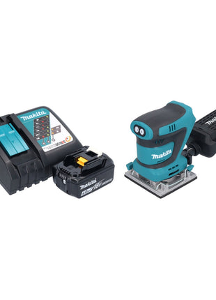 Makita DBO 484 RM1 Akku Schwingschleifer 18 V 112 x 102 mm + 1x Akku 4,0 Ah + Ladegerät