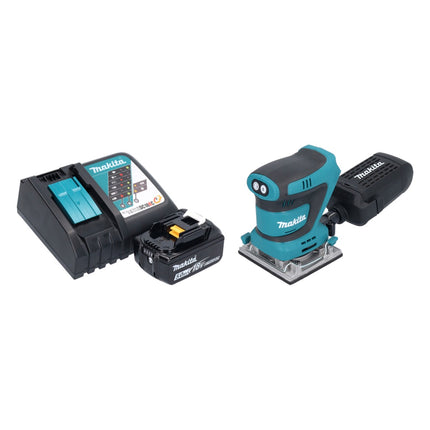 Makita DBO 484 RT1 cordless orbital sander 18 V 112 x 102 mm + 1x rechargeable battery 5.0 Ah + charger