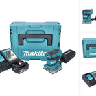 Makita DBO 484 RM1J cordless orbital sander 18 V 112 x 102 mm + 1x rechargeable battery 4.0 Ah + charger + Makpac