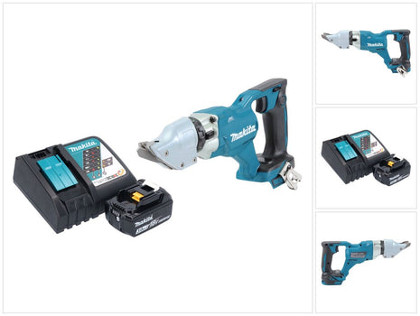 Makita DJS 200 RF1 Akku Blechschere 18 V 2,0 mm Brushless + 1x Akku 3,0 Ah + Ladegerät