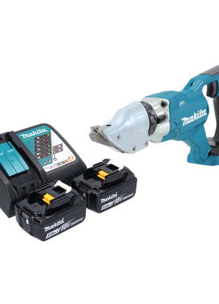 Makita DJS 200 RT Akku Blechschere 18 V 2,0 mm Brushless + 2x Akku 5,0 Ah + Ladegerät