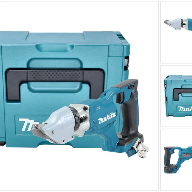 Makita DJS 200 ZJ cordless sheet metal shears 18 V 2.0 mm brushless + Makpac - without battery, without charger