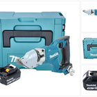 Makita DJS 200 F1J cordless sheet metal shears 18 V 2.0 mm brushless + 1x rechargeable battery 3.0 Ah + Makpac - without charger