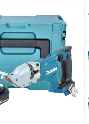 Makita DJS 200 F1J Akku Blechschere 18 V 2,0 mm Brushless + 1x Akku 3,0 Ah + Makpac - ohne Ladegerät