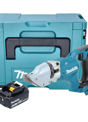 Makita DJS 200 M1J Akku Blechschere 18 V 2,0 mm Brushless + 1x Akku 4,0 Ah + Makpac - ohne Ladegerät