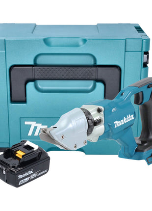 Makita DJS 200 T1J Akku Blechschere 18 V 2,0 mm Brushless + 1x Akku 5,0 Ah + Makpac - ohne Ladegerät