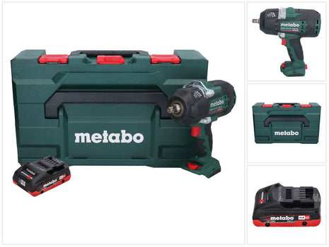 Metabo SSW 18 LTX 1450 BL Atornillador de impacto a batería 18 V 1450 Nm sin escobillas + 1x batería 4,0 Ah + metaBOX - sin cargador