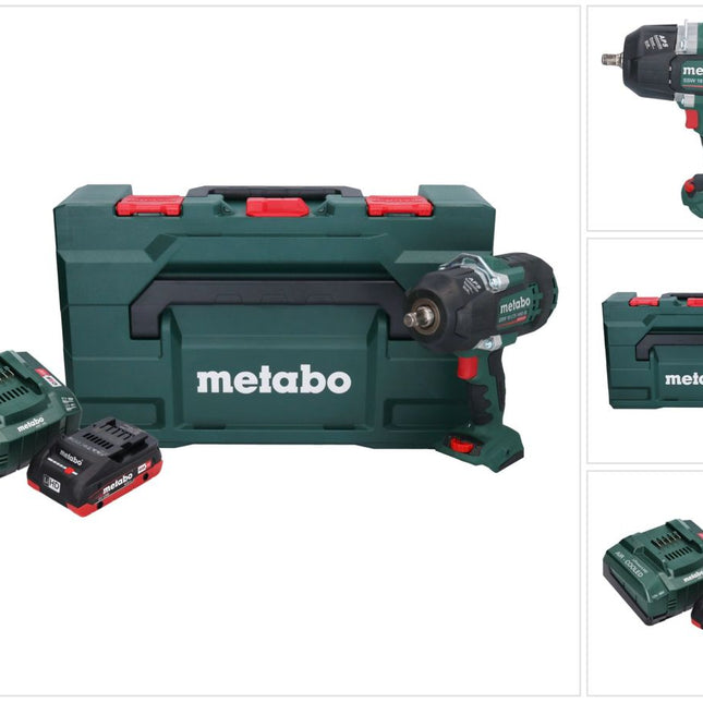 Metabo SSW 18 LTX 1450 BL cordless impact wrench 18 V 1450 Nm brushless + 1x rechargeable battery 4.0 Ah + charger + metaBOX