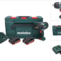 Metabo SSW 18 LTX 1450 BL Akku Schlagschrauber 18 V 1450 Nm Brushless + 2x Akku 4,0 Ah + Ladegerät + metaBOX