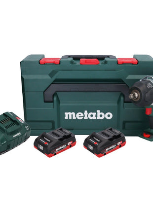 Metabo SSW 18 LTX 1450 BL akumulatorowy klucz udarowy 18 V 1450 Nm bezszczotkowy + 2x akumulator 4,0 Ah + ładowarka + metaBOX