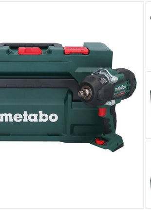 Visseuse à chocs sans fil Metabo SSW 18 LTX 1450 BL 18 V 1450 Nm sans balais + 1x batterie 5,5 Ah + métaBOX - sans chargeur