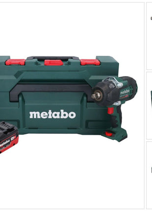 Metabo SSW 18 LTX 1450 BL Visseuse à choc sans fil 18 V 1450 Nm Brushless + 1x batterie 5,5 Ah + chargeur + metaBOX