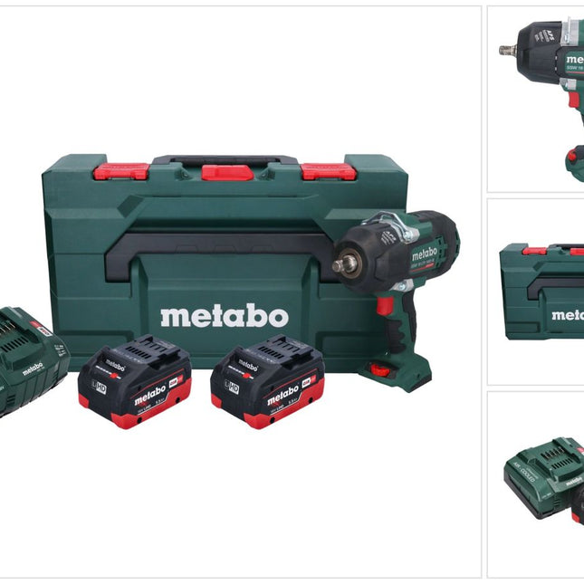 Metabo SSW 18 LTX 1450 BL Akku Schlagschrauber 18 V 1450 Nm ( 602401660 ) Brushless + 2x Akku 5,5 Ah + Ladegerät + metaBOX