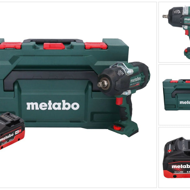 Metabo SSW 18 LTX 1450 BL cordless impact wrench 18 V 1450 Nm brushless + 1x rechargeable battery 8.0 Ah + metaBOX - without charger
