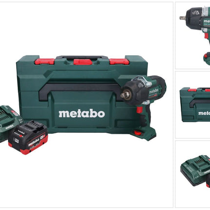 Metabo SSW 18 LTX 1450 BL llave de impacto sin cable 18 V 1450 Nm sin escobillas + 1x batería recargable 8,0 Ah + cargador + metaBOX