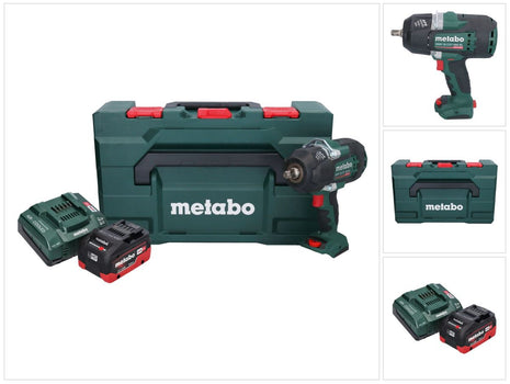 Metabo SSW 18 LTX 1450 BL Atornillador de impacto a batería 18 V 1450 Nm sin escobillas + 1x batería 8,0 Ah + cargador + metaBOX