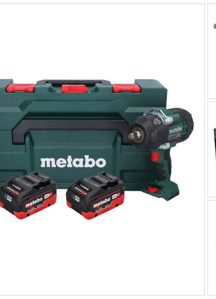 Metabo SSW 18 LTX 1450 BL Akku Schlagschrauber 18 V 1450 Nm ( 602401810 ) Brushless + 2x Akku 8,0 Ah + Ladegerät + metaBOX