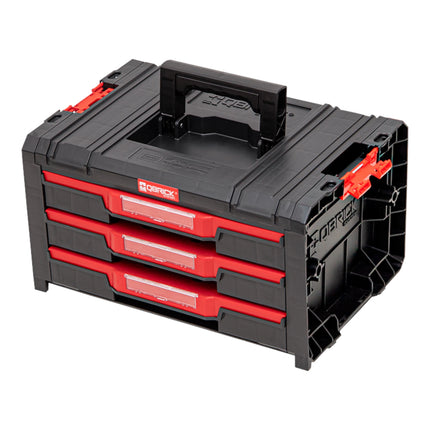 Qbrick System PRO Drawer 3 Toolbox 2.0 Expert impilabile 450 x 310 x 244 mm 3x 4,5 l IP54 con tre cassetti 21 intarsi