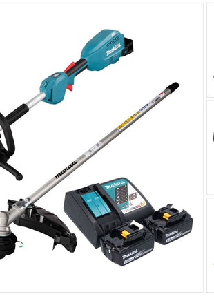 Makita DUX 18 RT2X1 Akku Multifunktionsantrieb 18 V Brushless + 2x Akku 5,0 Ah + Ladegerät