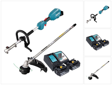 Makita DUX 18 RT2X1 Outil multifonction sans fil 18 V Brushless + 2x batterie 5,0 Ah + kit chargeur