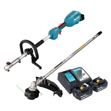 Multiherramienta sin cable Makita DUX 18 RG2X1 18 V sin escobillas + 2 baterías de 6,0 Ah + kit cargador