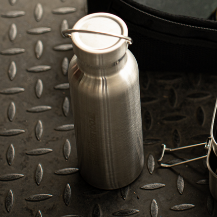 Toolbrothers Fan lunch box con borsa impermeabile in acciaio inox con coperchio in bambù 1200 ml + borraccia in acciaio inox 600 ml + posate multifunzione 4 in 1