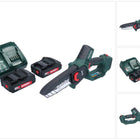 Metabo MS 18 LTX 15 cordless pruning saw 18 V 15 cm 5 m/s + 2x rechargeable battery 2.0 Ah + charger