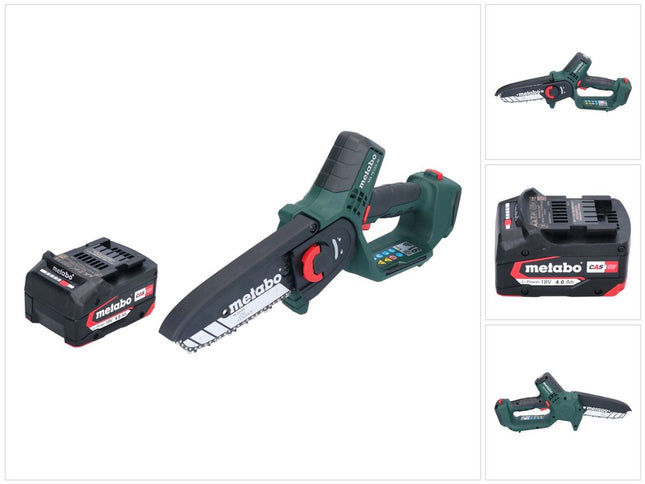 Metabo MS 18 LTX 15 sierra de podar sin cable 18 V 15 cm 5 m/s + 1x batería recargable 4,0 Ah - sin cargador