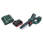 Metabo MS 18 LTX 15 Akku Gehölzsäge 18 V 15 cm 5 m/s + 1x Akku 4,0 Ah + Ladegerät