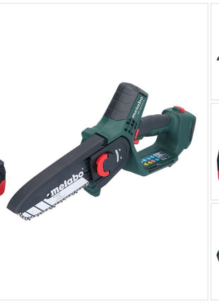 Sierra para madera a batería Metabo MS 18 LTX 15 18 V 15 cm 5 m/s + 1x batería 5,5 Ah - sin cargador