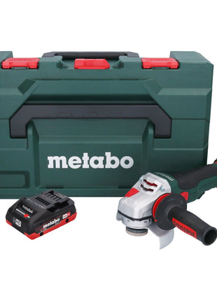 Metabo WVB 18 LTX BL 15-125 Meuleuse d'angle sur batterie Quick 18 V 125 mm sans balais + 1x batterie 4,0 Ah + métaBOX - sans chargeur