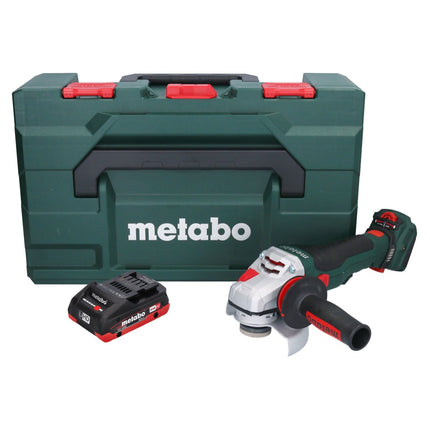 Metabo WVB 18 LTX BL 15-125 Szybka akumulatorowa szlifierka kątowa 18 V 125 mm bezszczotkowa + 1x akumulator 4,0 Ah + metaBOX - bez ładowarki