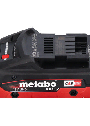 Metabo WVB 18 LTX BL 15-125 Meuleuse d'angle sur batterie Quick 18 V 125 mm sans balais + 1x batterie 4,0 Ah + métaBOX - sans chargeur