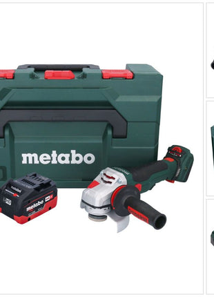 Metabo WVB 18 LTX BL 15-125 Amoladora angular a batería Quick 18 V 125 mm sin escobillas + 1x batería 5,5 Ah + cargador + metaBOX