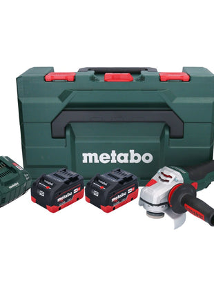 Metabo WVB 18 LTX BL 15-125 Amoladora angular de batería Quick 18 V 125 mm (601731660) sin escobillas + 2x batería 5,5 Ah + cargador + metaBOX