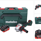 Metabo WVB 18 LTX BL 15-125 Quick cordless angle grinder 18 V 125 mm brushless + 1x rechargeable battery 8.0 Ah + metaBOX - without charger
