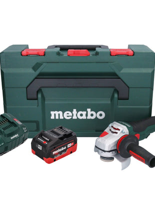 Metabo WVB 18 LTX BL 15-125 Amoladora angular a batería Quick 18 V 125 mm sin escobillas + 1x batería 8,0 Ah + cargador + metaBOX