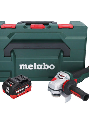 Metabo WVB 18 LTX BL 15-125 Meuleuse d'angle sur batterie Quick 18 V 125 mm sans balais + 1x batterie 10,0 Ah + métaBOX - sans chargeur