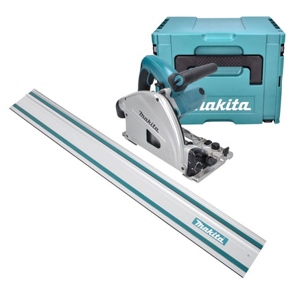 Makita SP 6000 J1 plunge cut saw 1300 W 165 mm + guide rail 1400 mm + Makpac