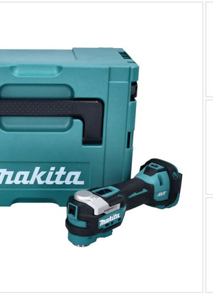 Makita DTM 52 ZJ outil multifonction à batterie 18 V Starlock Max Brushless + Makpac - sans batterie, sans chargeur