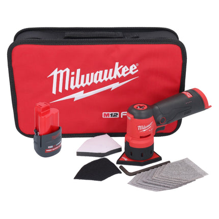 Amoladora puntual a batería Milwaukee M12 FDSS-251B 12 V 88,8 x 63,5 mm + 1x batería 2,5 Ah - sin cargador